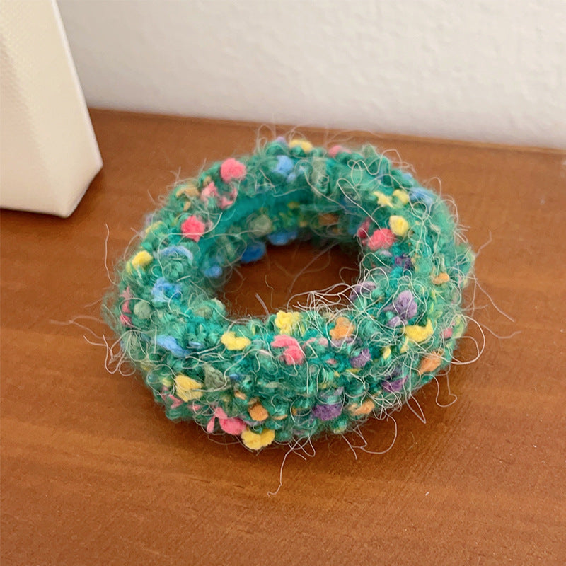 Cute Plush Elastic Hair Scrunchie - Soft Large Intestine Style Hair Band