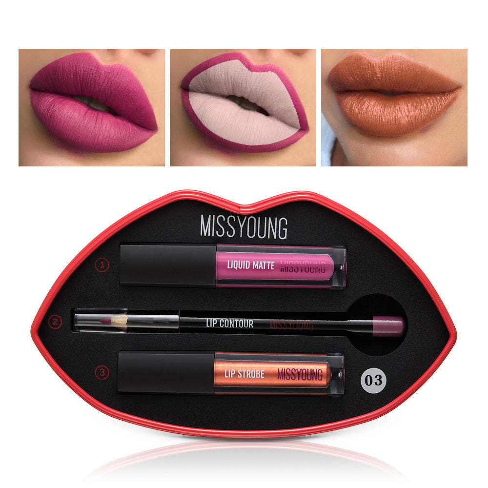 Matte Lipstick with Pearl Gloss Finish - Multiple Styles, 3-Year Shelf Life
