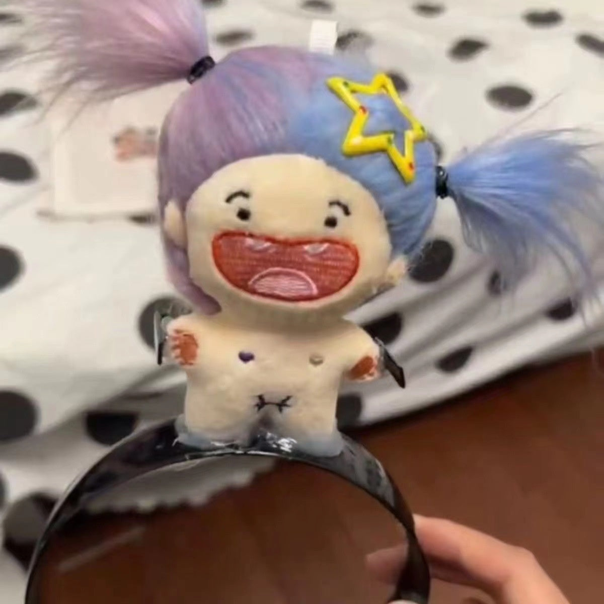Plush Doll Hair Band Handmade Hair Accessory for Kids and Adults