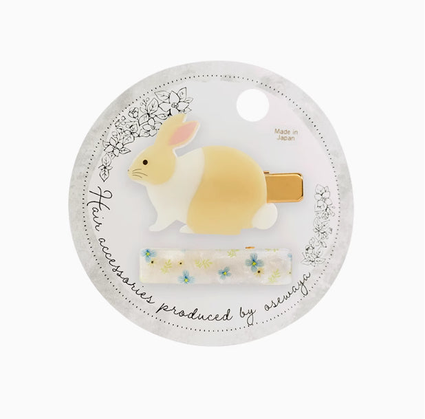 Animal Hair Clips Set - Alloy Barrettes (2 Pack)
