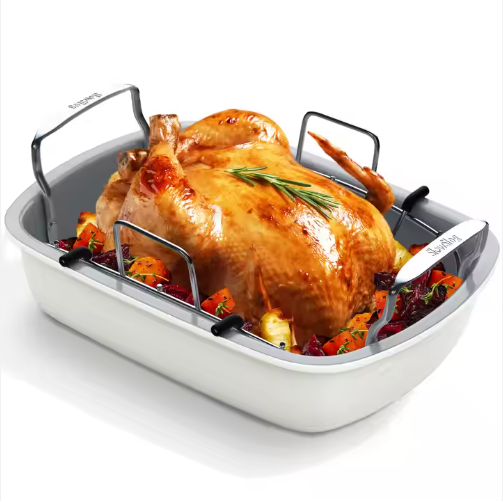 High-Temperature Resistant Chicken Roasting Pan for Baking