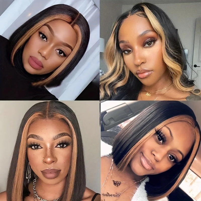Women's Personalized Lace Straight Wig - Human Hair, Multiple Lengths