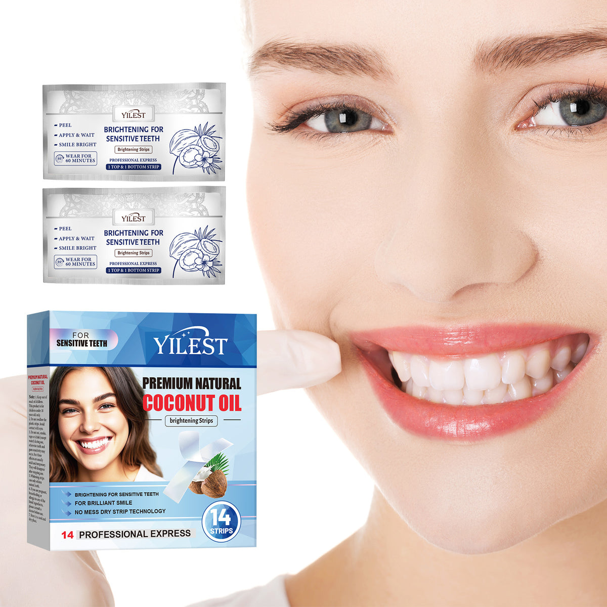 Bright White Teeth Strips Brightening Whitening Cleaning Fixing