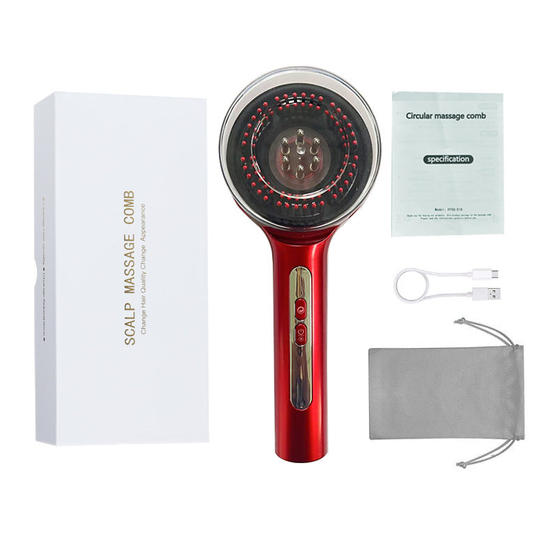 Electric Red Light Scalp Massage Comb Hair Growth