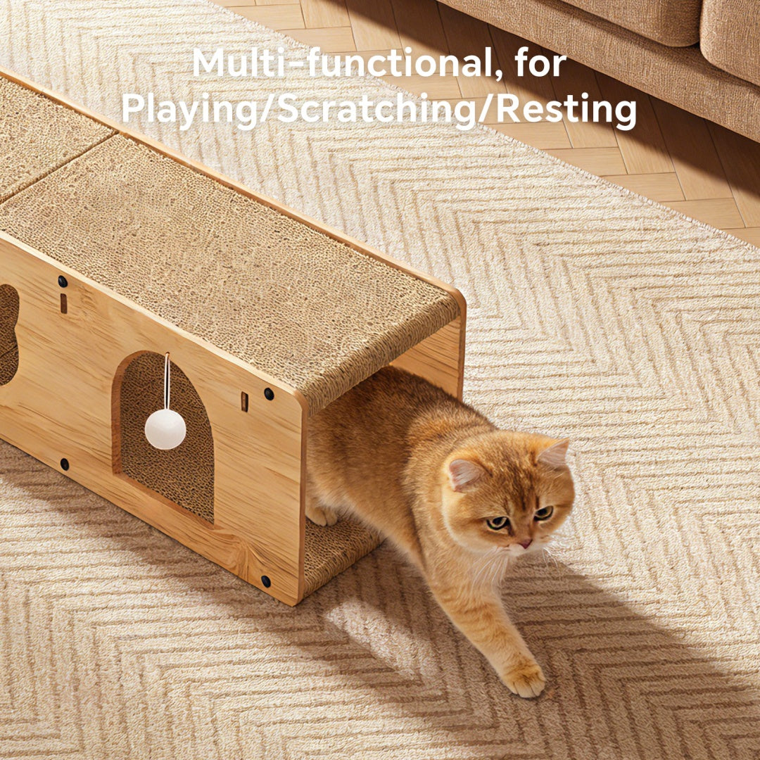 100-Meter Cat Tunnel for Indoor and Outdoor Play - Durable Pet House & Cage