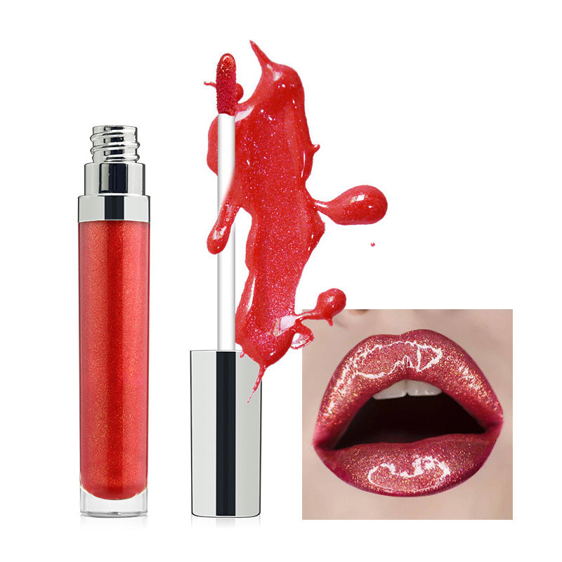 Clear Lip Oil & Gloss - Moisturizing Pearl Lip Shine in Round Tube