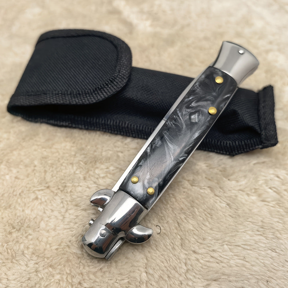 Portable Folding Outdoor Knife - Stainless Steel Blade with Multiple Handle Styles