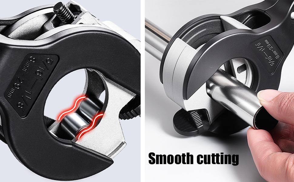 Ratchet Pipe Cutter - One-Hand Fast Cutting Tool for Copper PVC Steel Pipes