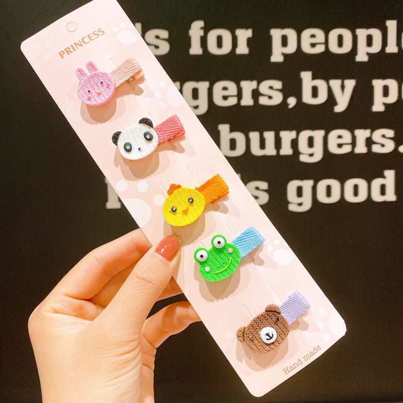 Children's Hair Accessories Set - Cute Flower & Animal Hairpins for Kids
