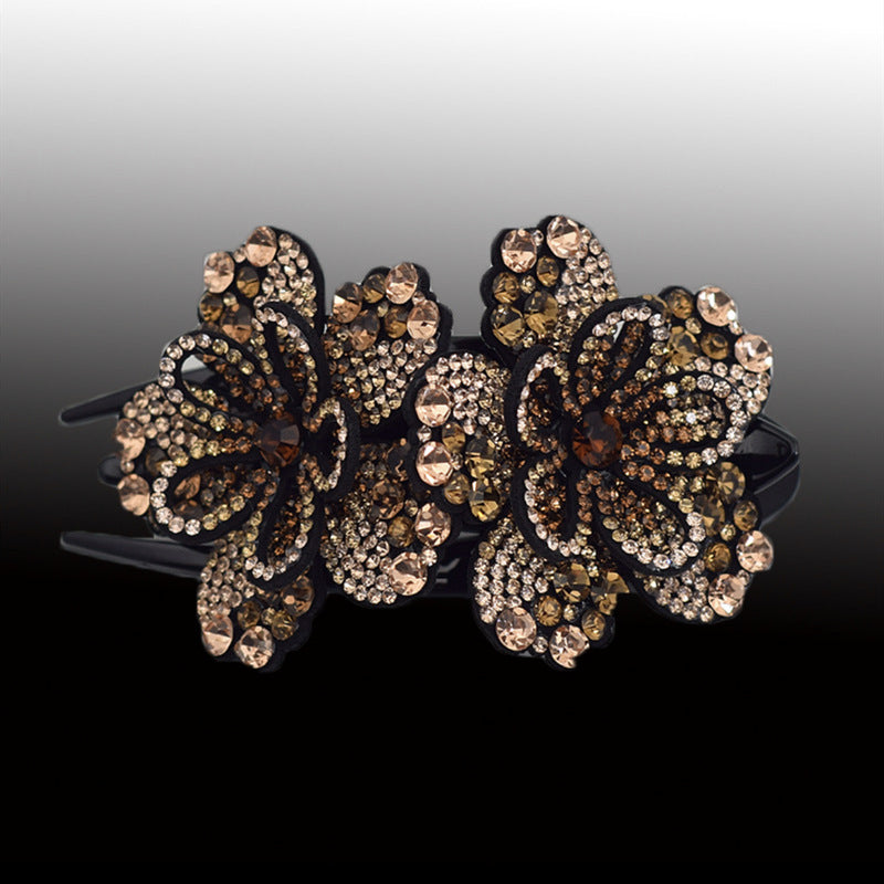 Fashion Flower Ponytail Clip Hairpin - Multiple Colors