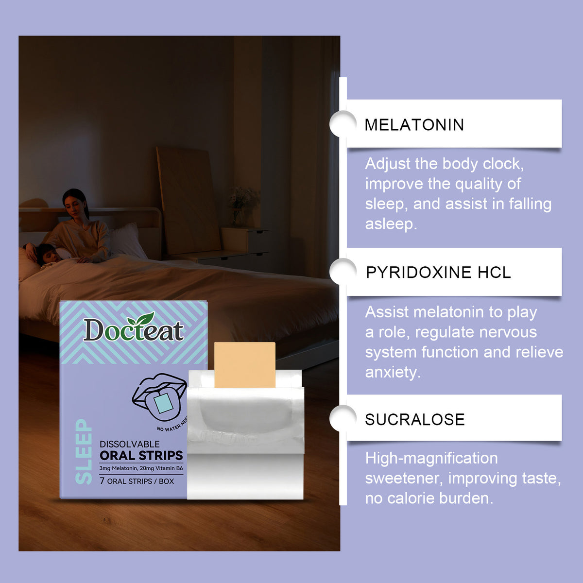 Sleep Support Oral Tablets - 7 Strips Box