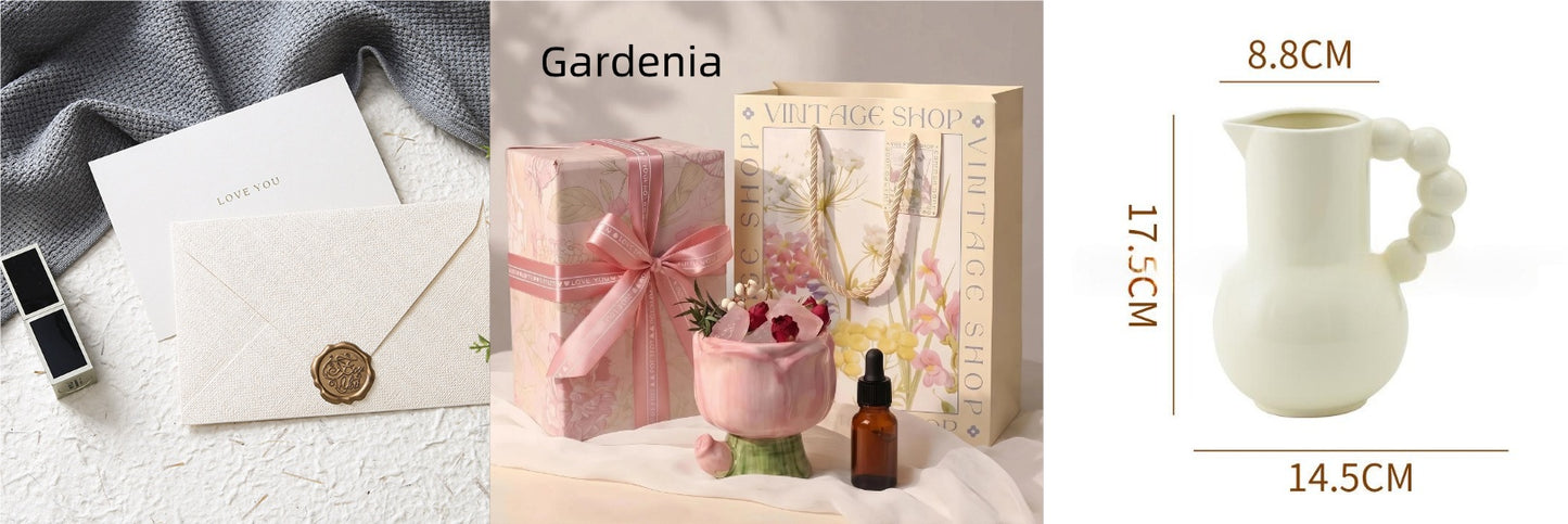 Dried Flower Crystal Diffuser Stone Aromatherapy Home Fragrance