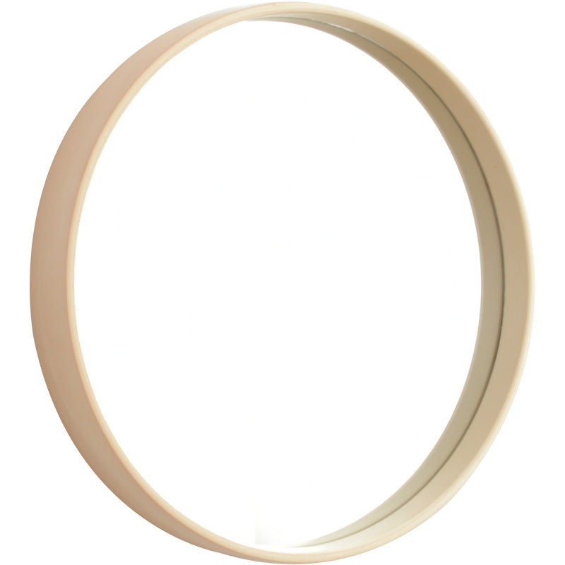 Solid Wood Bathroom Mirror Wall Hanging Round Mirror Modern Bedroom Decor