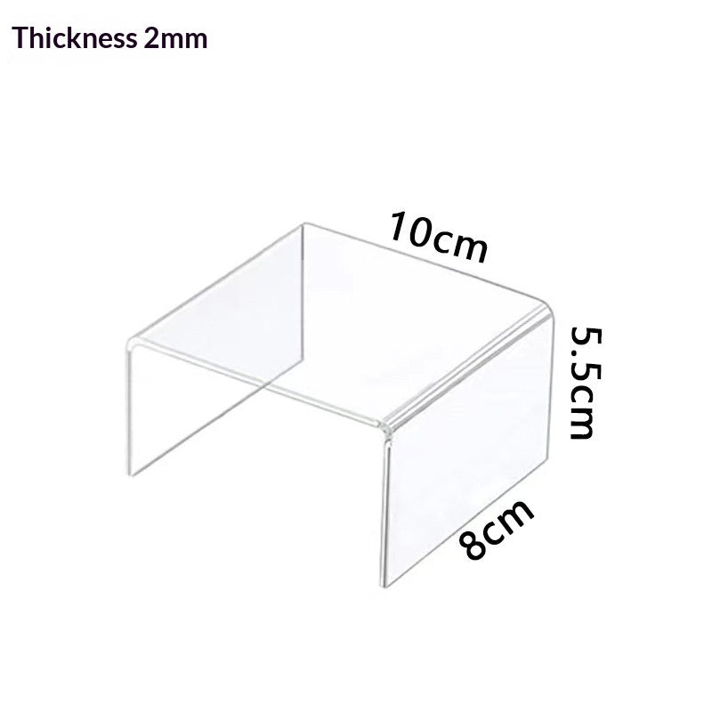 Acrylic Shoe and Bag Display Rack Trapezoid-Shaped Jewelry Organizer