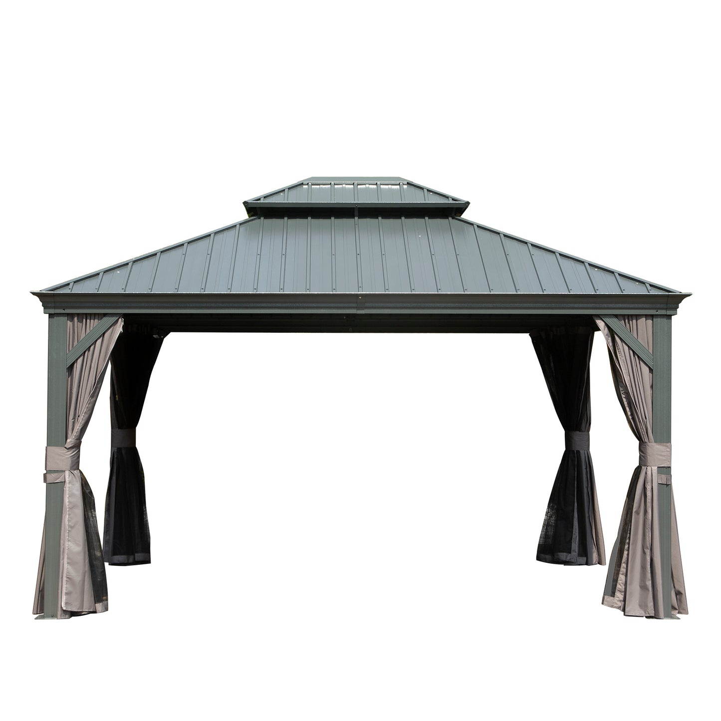10 X 12 Hardtop Gazebo Outdoor Metal With Galvanized Steel Double