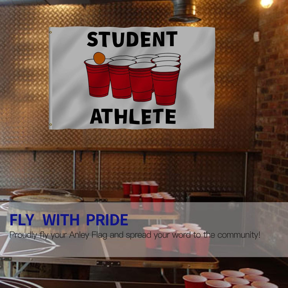 3x5FT Polyester Student Athlete Flag Banner for Events and Decorations
