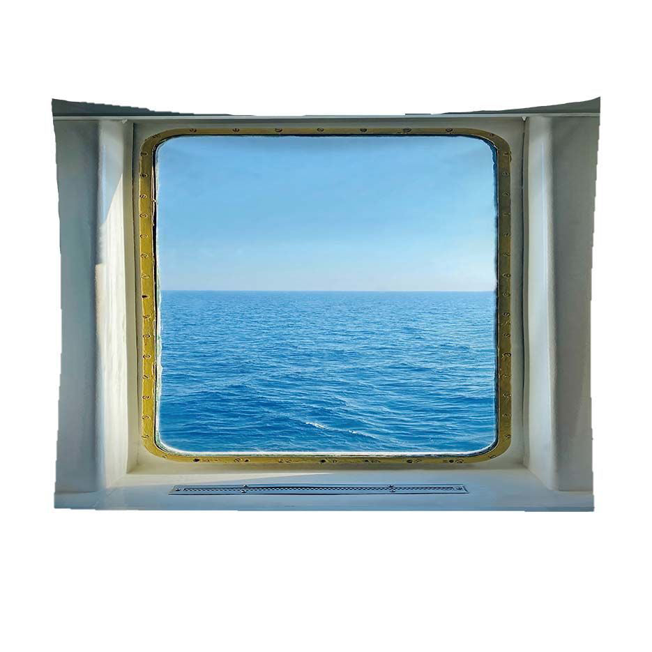 False Window Scenery Background Cloth for Home & Garden Curtains