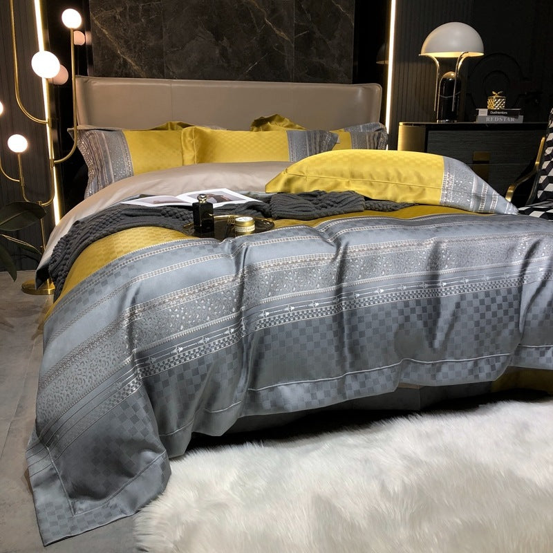 High-Precision Cotton Bedding Set - Modern & Luxurious Home Textiles