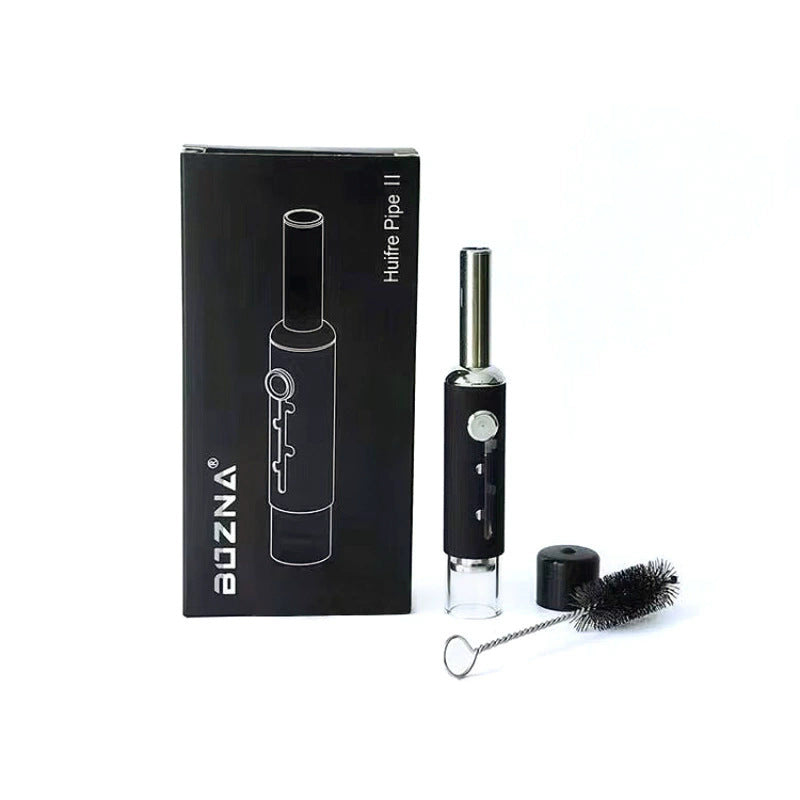 Portable Dry Burning Glass Pipe with Adjustable Gears and Filter Cotton
