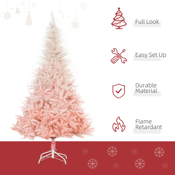 Pink Christmas Tree - 70.75" PVC Decor with 800 Tips