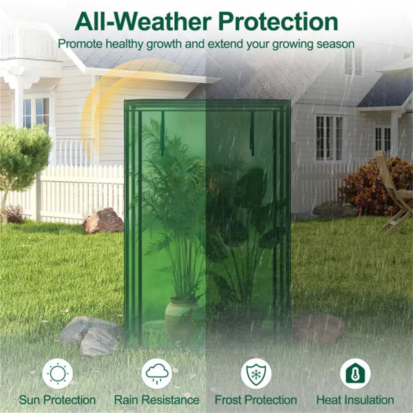Portable Mini Greenhouse 39" x 20" x 59" - Tool-Free Assembly