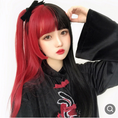 Anime Cosplay Wig - Long Straight Hair with Air Bangs