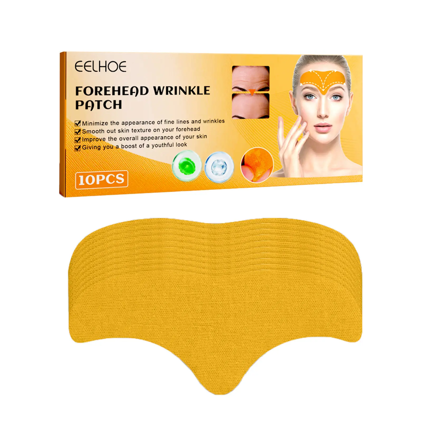 Forehead Wrinkle Patch - Anti-Aging Collagen Smoothing Treatment