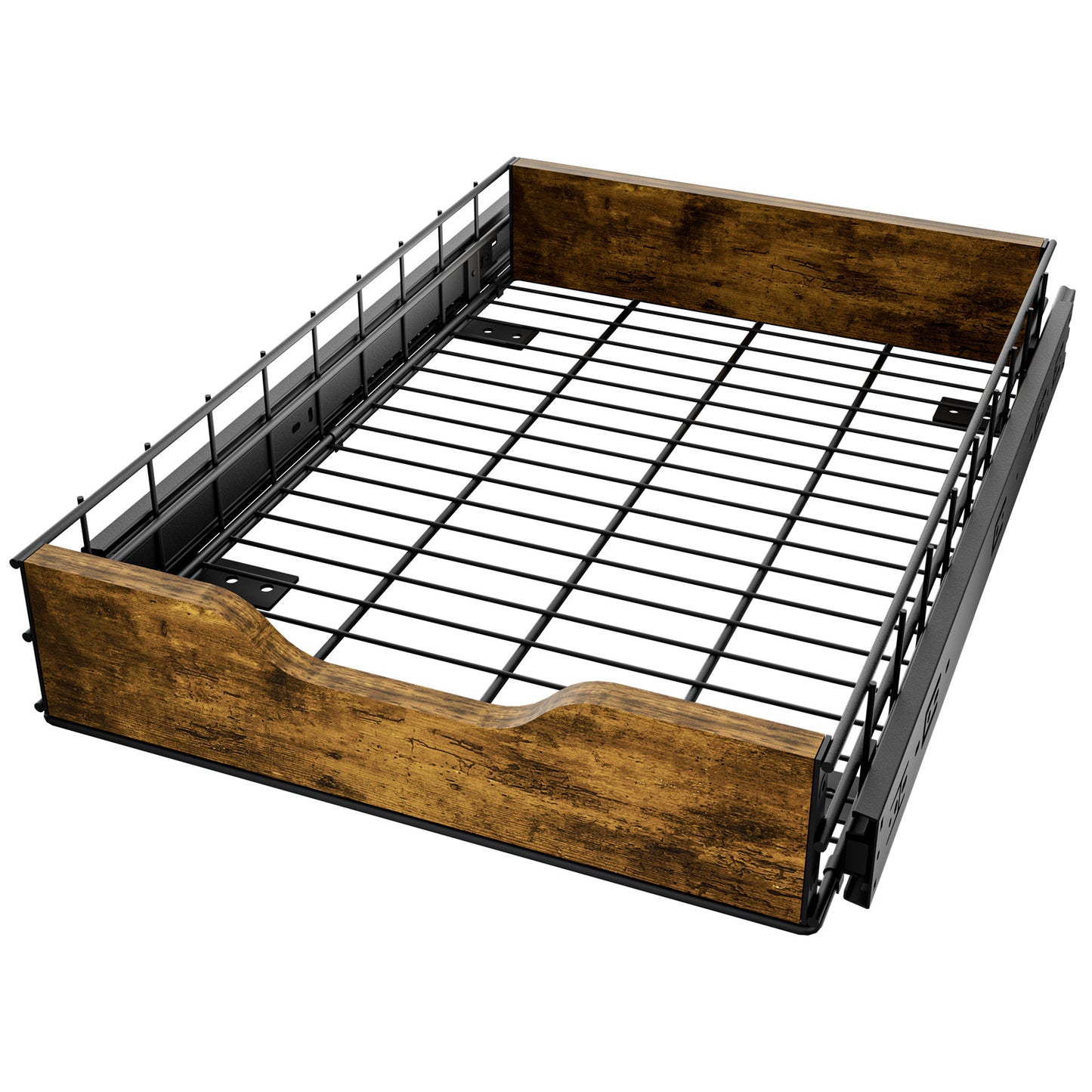 Multi-Purpose Household Storage Basket Drawer - Black Home Organization