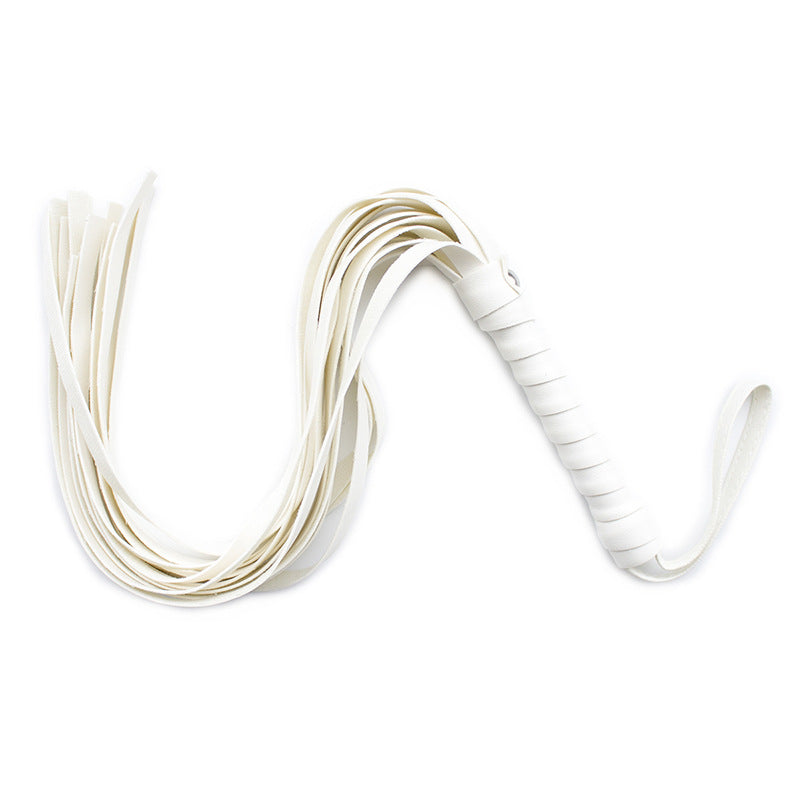 Heavy Leather Whip for Adult Wellness Multi-Color Props - 54cm