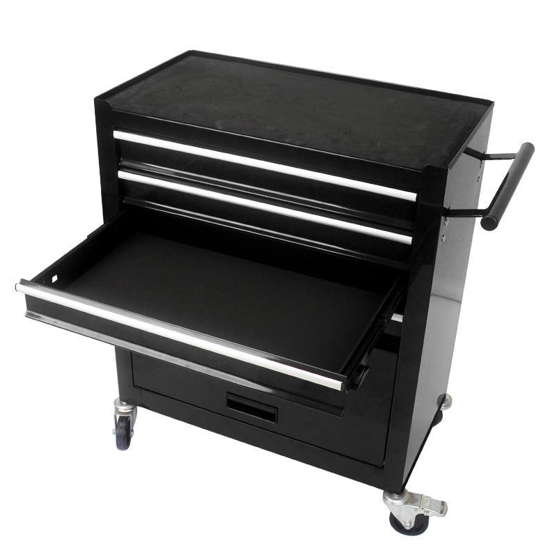 Multifunctional Tool Cart with 4 Drawers and Wheels - Steel Garage Storage