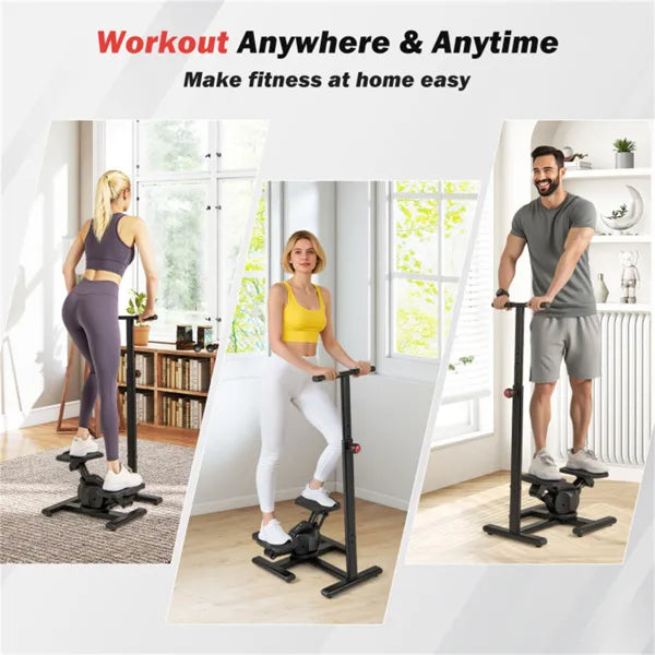 Multi-Functional Exercise Stepper - Step & Twist Design, 300lbs Capacity