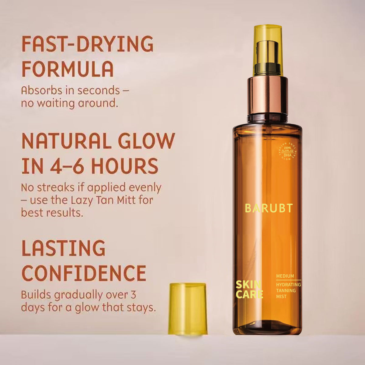 Body Tanning Oil - 150mL Self-Tanning Lotion