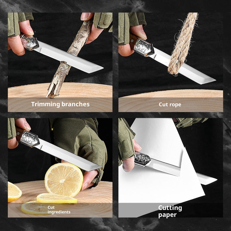 Outdoor Camping Survival Knife - High Hardness Wilderness Fixed Blade Knife