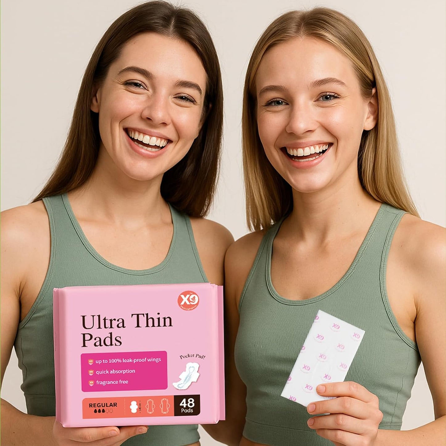 Ultra Thin Pads for Women with Wings - Heavy Flow Protection