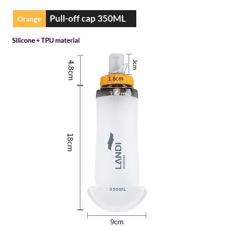 Foldable Sports Water Bottle TPU Portable Hydration Bag for Running Hiking