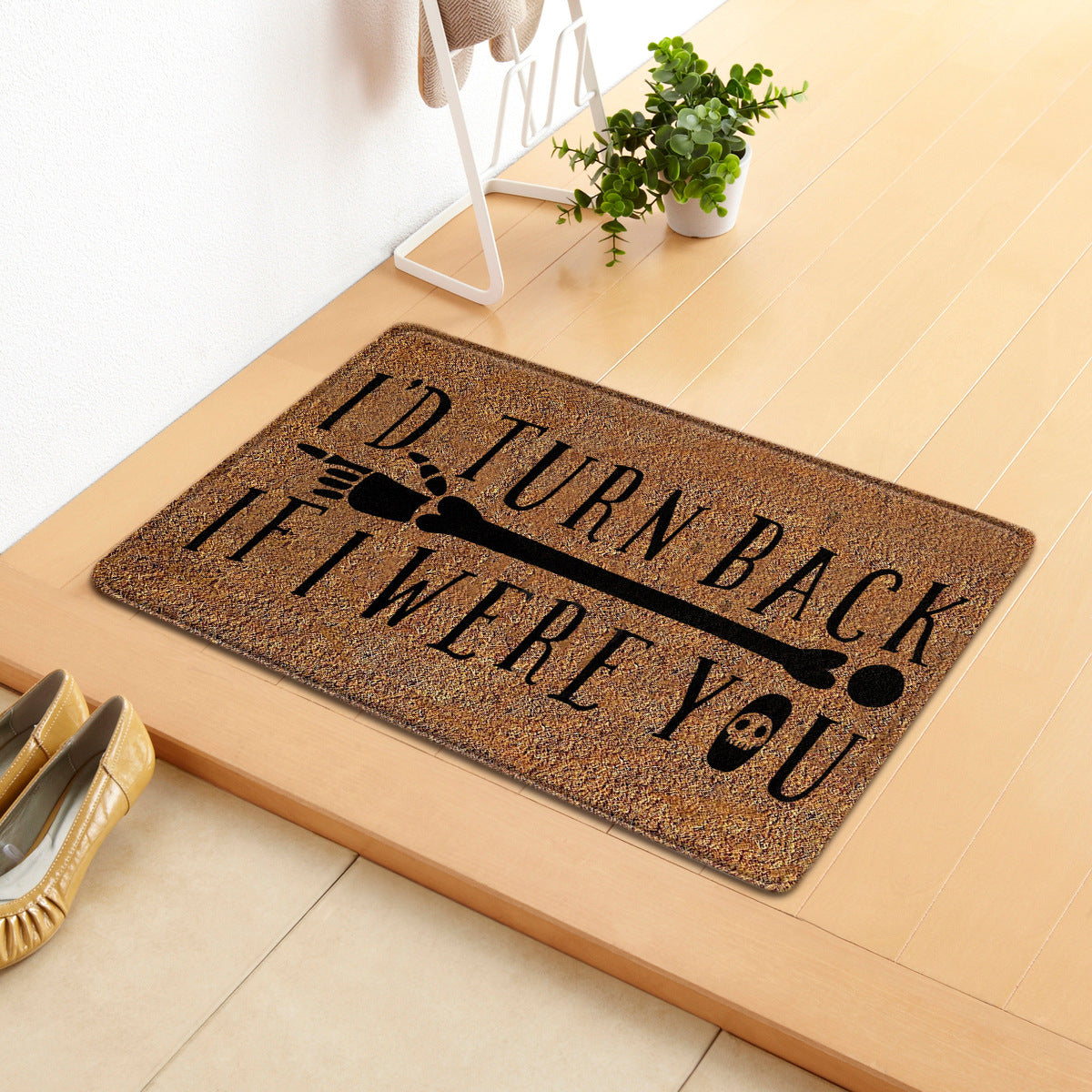 Halloween Letter Door Mat - Modern Rectangular Floor Carpet for Home & Garden