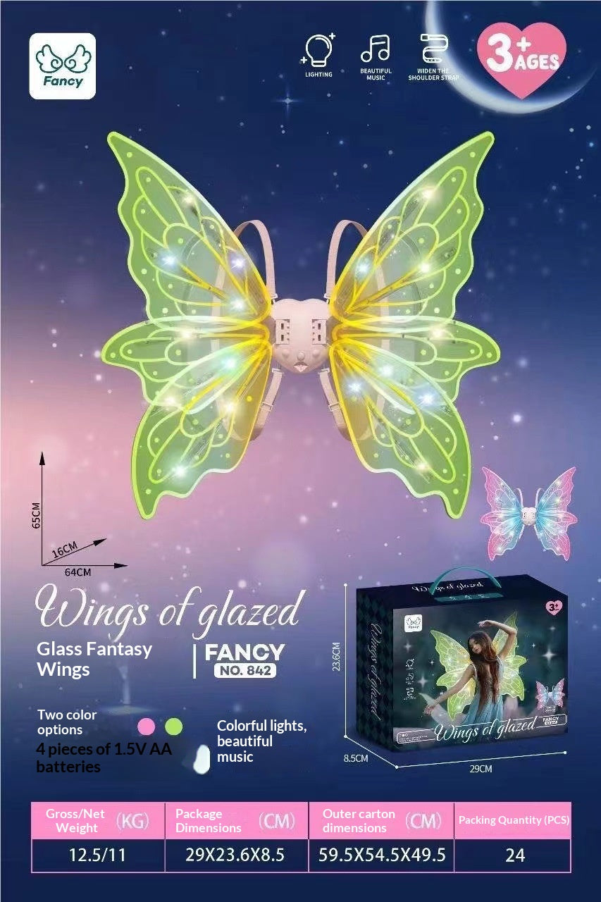 Children's Electric Luminous Butterfly Wings - Multiple Styles