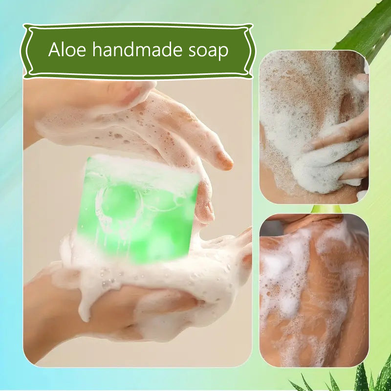 Square Aloe Vera Soap Bar, 100g