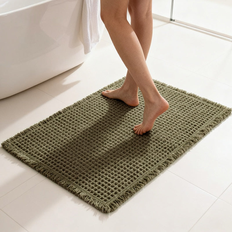Non-slip Waffle-Textured Doormat - Quick-Drying Home Floor Mat