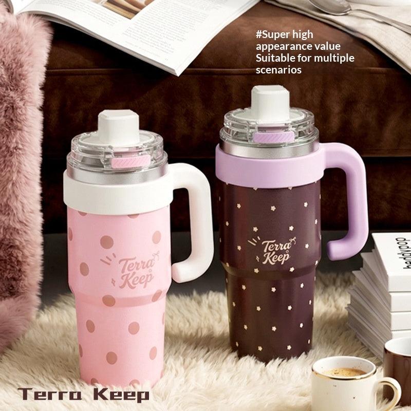 Large Capacity Ceramic Covered Water Bottle with 316L Inner Tank – Multiple Styles & 1200ML