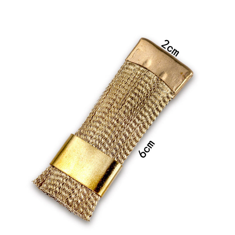 Metal Nail Grinding Head Cleaning Set for Manicure Tools - Gold