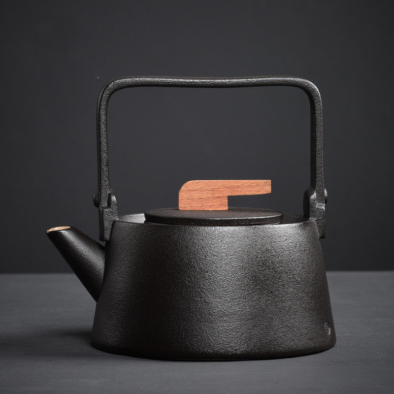 High Temp Resistant Ceramic Teapot 900ml for Kitchen & Home Use