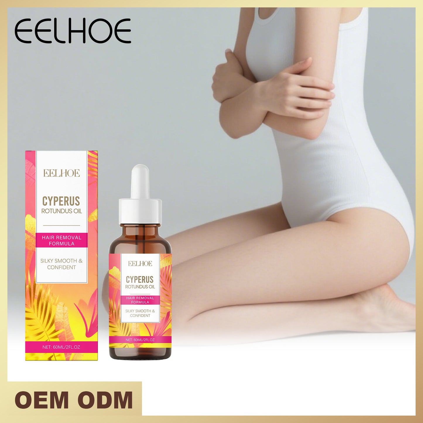 Hair Removal Care Essential Oil 60ml Natural Body Oil for Smooth Skin