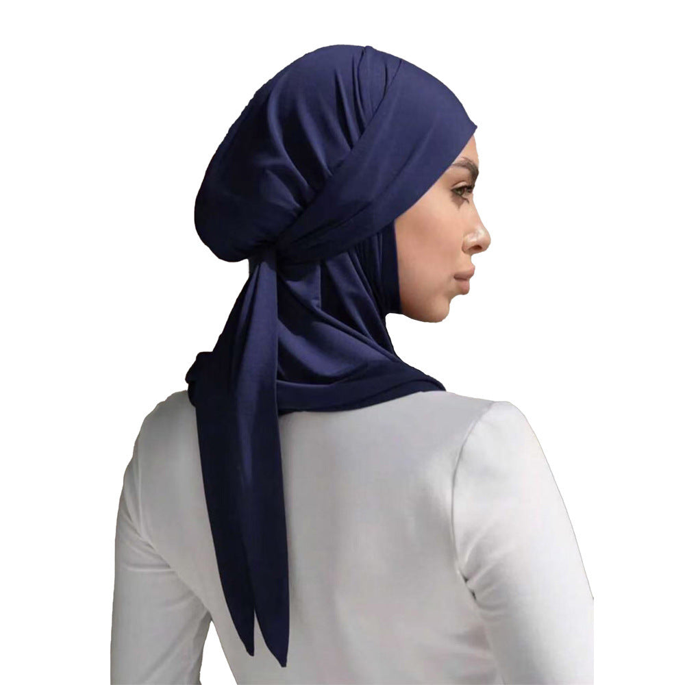 Women's Hand-Embroidered Polyester Headscarf - Sun Protection & Warmth