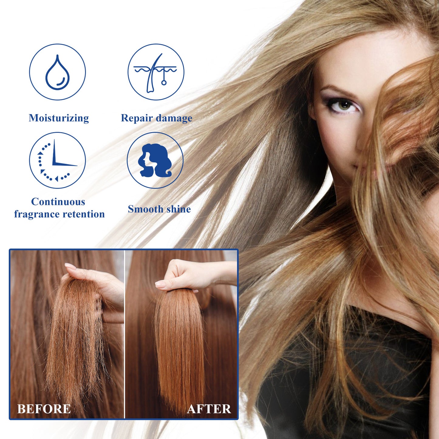 Protein Corrective Hair Straightening Cream - Smoothing & Anti-Frizz Treatment