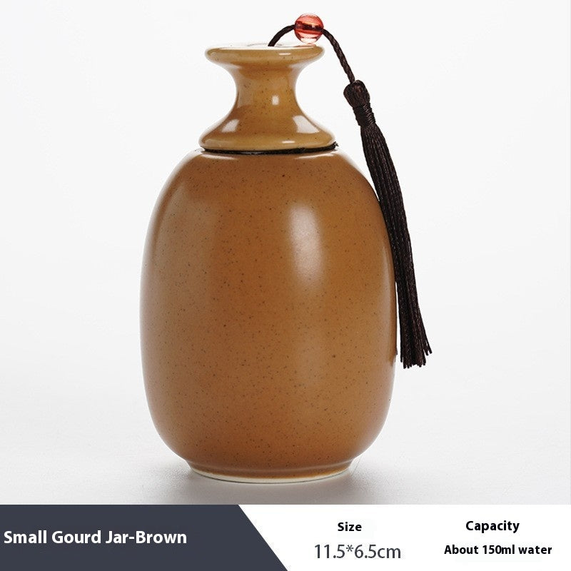 Ceramic Olive Jar Sealed Storage Tank for Kitchen & Home Decor