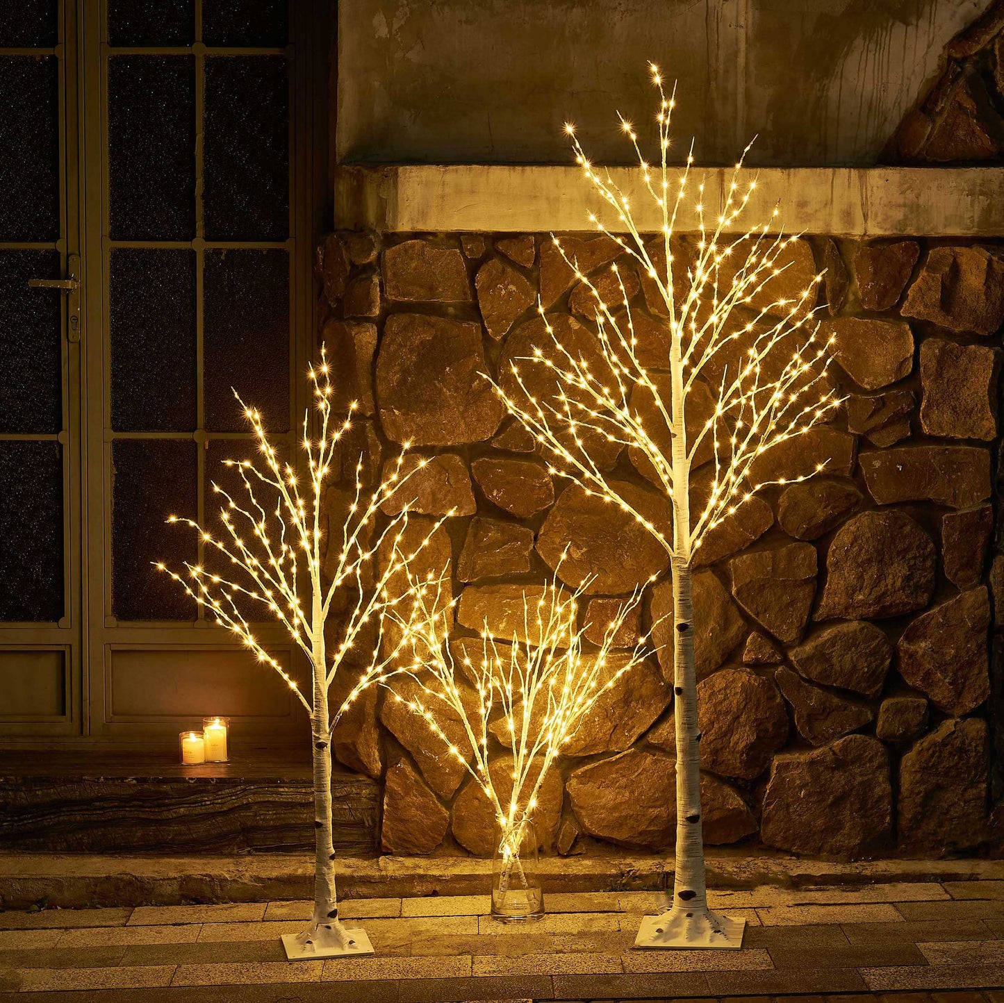 LED Birch Branch Ambient Light - 100 LED Beads, Adjustable Brightness