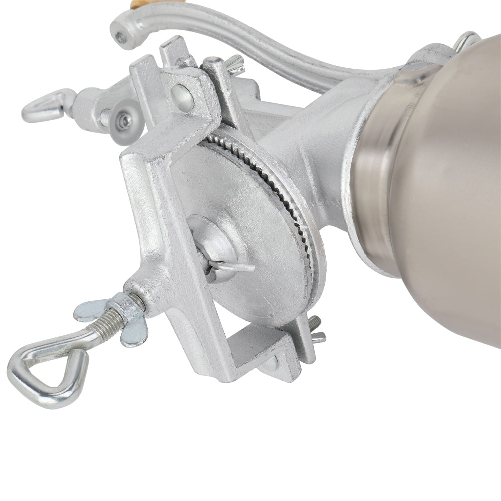 Silver Stainless Steel Hand Grain Grinder for Home Use - Adjustable & Durable