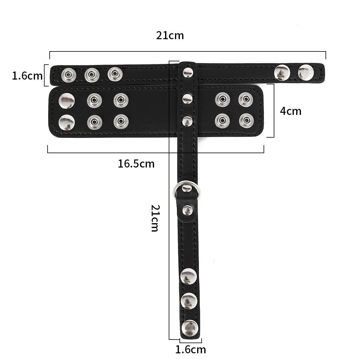 Men's Leather Binding Extension Toy - Black Adult Wellness Accessory