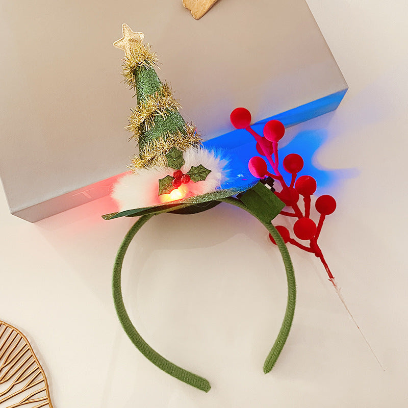Christmas Light Headband for Women – Snowflake & Holiday Styles